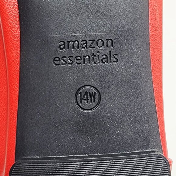 Womens Red Essentials Ballet Flats Size Size 14W Faux Leather Slip-On - Picture 3 of 9